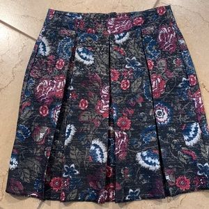 LOFT outlet elegant colorful skirt with glitter